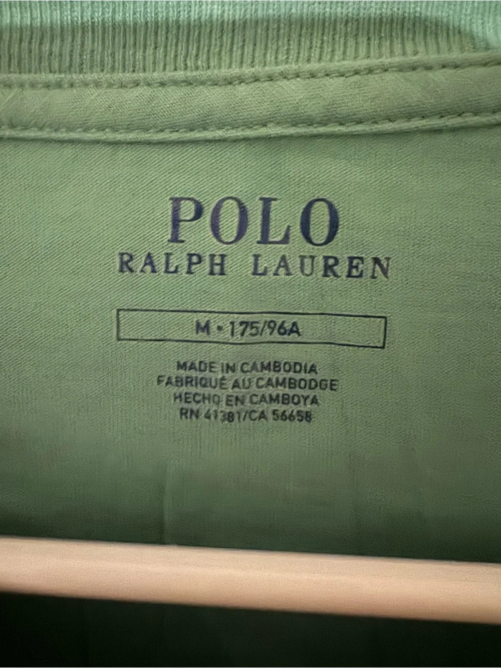 Polo by Ralph Lauren Green Long Sleeve Shirt with Yellow Pony Logo